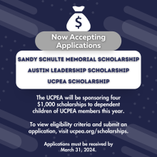 UCPEA Scholarship Applications Open Now