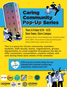 Caring Community Pop-Up Series Flyer