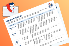 illustration of person marking calendar and image of earned time chart resource