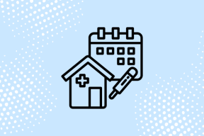 An image of a calendar, a thermometer, and a hospital