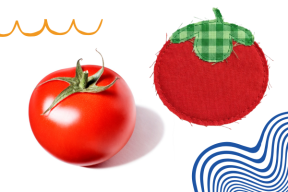 tomato and tomato pin cusion